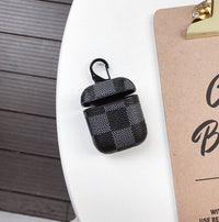 Compatible with  Jacket anti-lost hook wireless Bluetooth headset 2 generation leather case lattice hard shell tide