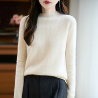 Women's Wool Mock Neck Sweater