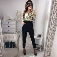 Deep V-neck sexy jumpsuit