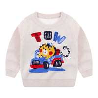 Cartoon cute car car warm sweater