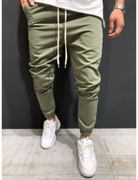 Men's pants woven fabric casual sports jogging Leggings