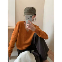 Versatile Slimming Long-sleeve Knit Top