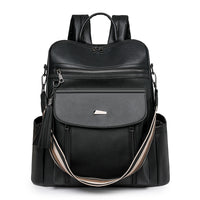 PU Retro Lady's Bags Large Capacity Women's Backpack