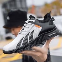 Men's Breathable Flyknit Mesh Blade Running Sports Shoes