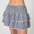 Plaid Casual Sporty Y2K-style European And American Plaid Mini Skirt