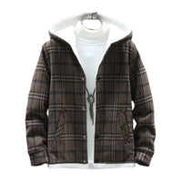 Men's Casual Hooded Cashmere Fleece Cotton Jacket Thickened Jacket Youth Coat