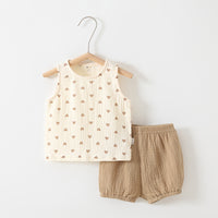 Baby Home Air Conditioning Clothes Cotton Suit