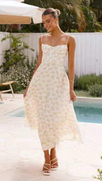 Womens New Arrival Floral Sexy Strap Backless Resort-Style Dress