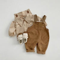 Suspender Pants Men And Women Baby Cartoon Corduroy One-piece Long Climbing