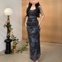 Womens Stylish Sexy Solid-color Short-sleeve Dress