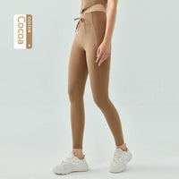 Women's Fashion Simple Drawstring High Top Sports Trousers