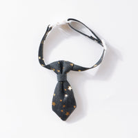 Designer Dog Collar For Small Medium Dogs Long Tie Golden Star Fancy Neck Wear Adjustable Animal Decoration Pet Cat Accessories