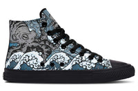 Printed Couple High Top Canvas Shoes