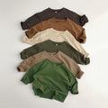 Children's Long-sleeved Base Cotton T-shirt