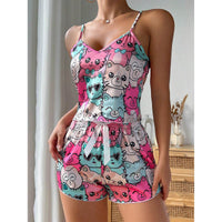 Pure Desire Style Printed Pajamas Suit Women