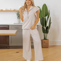 Women's Fashionable Trendy Ruffle Sleeve Two-Piece Set For Women