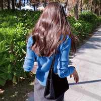 Casual, Elegant Knit Sweater With A Relaxed V-neck And Long Sleeves