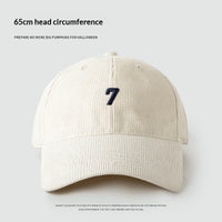 Mens Wide-Brim Corduroy Baseball Cap Stylish And Versatile