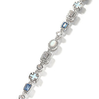 Light Luxury 6mm Blue Gemstone Bracelet Sweater Chain Minimalist