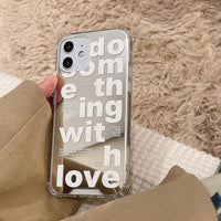 Japanese And Korean Trendy Mirror Letter Phone Case
