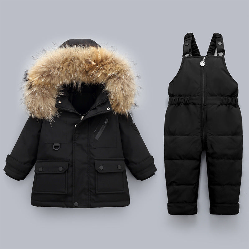 Winter Baby Boy's Down Jacket Suit