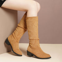 Womens Chunky-Heel Over-the-Knee Boots For FallWinter New Style