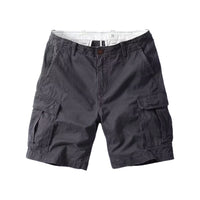 Retro Mens Outdoor Relaxed-fit Mid-length Cargo Pants With Multiple Pockets