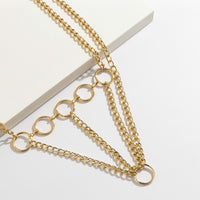 Punk Hollow Ring Chain Bikini Clothing