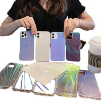 Bright Ice Crystal Transparent Soft Edge Mobile Phone Case