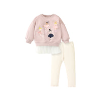 Children's Long Sleeve Cute Girl Blouse And Pants