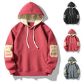 Mens Cotton Hoodie With Fleece Lining Loose Fit For Teens