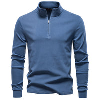 AutumnWinter New Arrival Stand Collar Half-Zip Thermal Base-Layer Sweater For Men