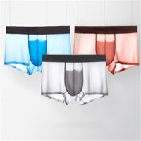 Ice silk underwear men's summer breathable ultra-thin quick-drying boxer
