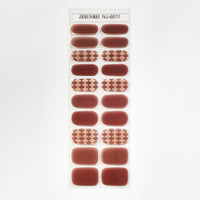 Candy Color UV Semi-cured Nail Stickers