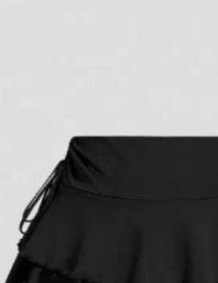 Retro Irregular Skirt Design Pleated