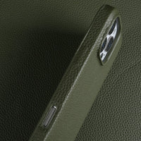 Lychee-pattern Genuine Leather Phone Case