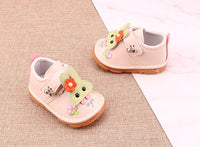 Girl with bell calling shoes