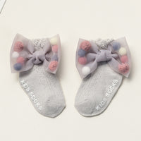 Summer Newborns 0-6-12 Months Bowknot Cotton Socks