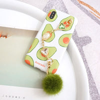 Compatible With Compatible With Raindrop Gem Chain Avocado  6s For Mobile Phone Silicone Case Iphonex Soft Shell 7plus Water Mane