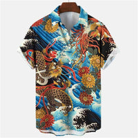3D Myth Retro Animal Men's Shirt