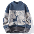 Chenille Mock Neck Sweater Men's Winter Coat