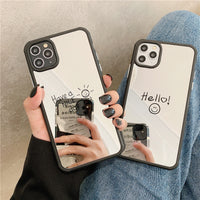 Compatible with Apple , Mobile Phone Case Silicone Personality Creative Smile Face Drop