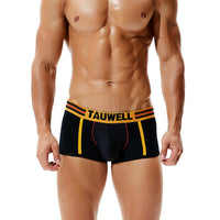 Cotton And Black Convex Matte Mesh Combination Comfortable New Men's Boxer Simple Suit