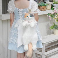 Simulation Calico Cat Backpack Cute Kitten Plush