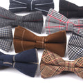 British fashion gentleman double bow tie