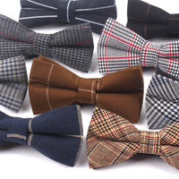 British fashion gentleman double bow tie