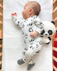 Romper Long Sleeve Print Jumpsuit Clothes Pajamas