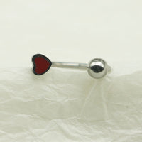 Heart 316L Titanium Steel Horseshoe Ring Piercing Jewelry Sweet Cool Niche Drop Oil