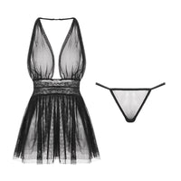 Halter Nightdress With  Back Design