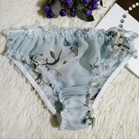 Panties Sexy Translucent Silk Ladies Triangle